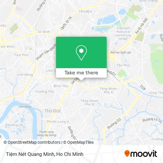 Tiệm Nét Quang Minh map