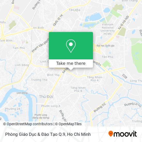 How to get to Phòng Giáo Dục & Đào Tạo Q.9 in Quận 9 by Bus?