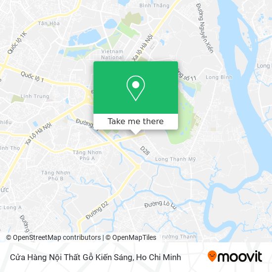 How to get to Cửa Hàng Nội Thất Gỗ Kiến Sáng in Quận 9 by Bus?