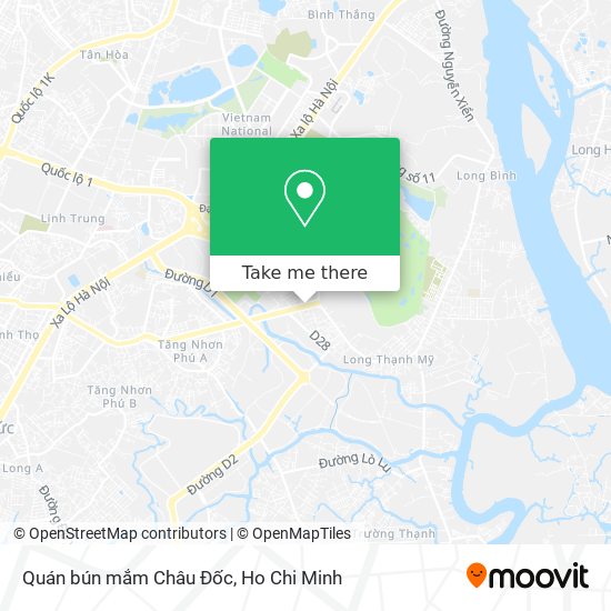 Quán bún mắm Châu Đốc map