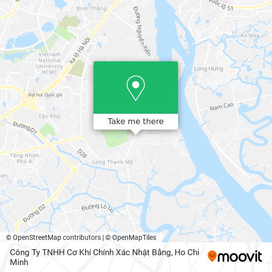 Công Ty TNHH Cơ Khí Chính Xác Nhật Bằng map