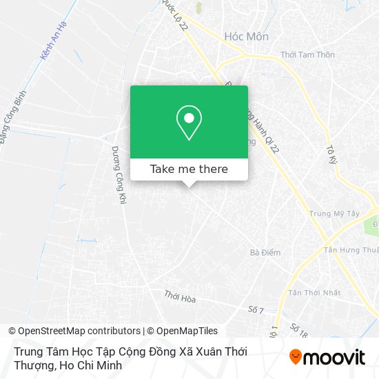 Trung Tâm Học Tập Cộng Đồng Xã Xuân Thới Thượng map