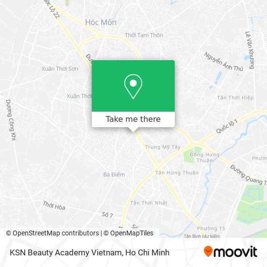 KSN Beauty Academy Vietnam map