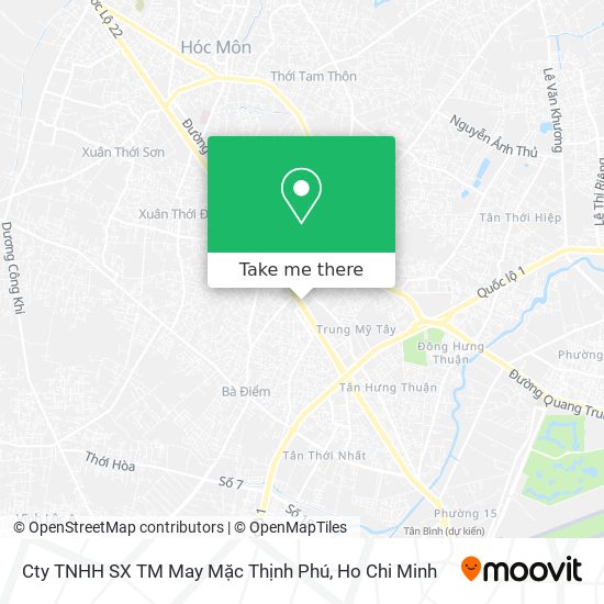 Cty TNHH SX TM May Mặc Thịnh Phú map