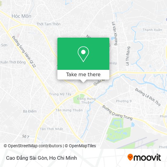 Cao Đẳng Sài Gòn map