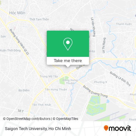 Saigon Tech University map