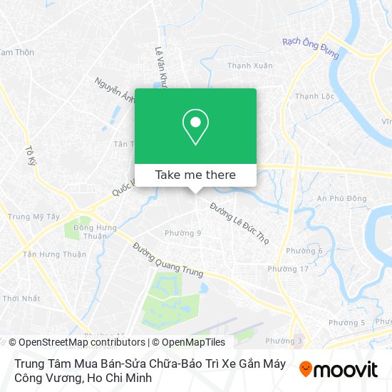 Trung Tâm Mua Bán-Sửa Chữa-Bảo Trì Xe Gắn Máy Công Vương map