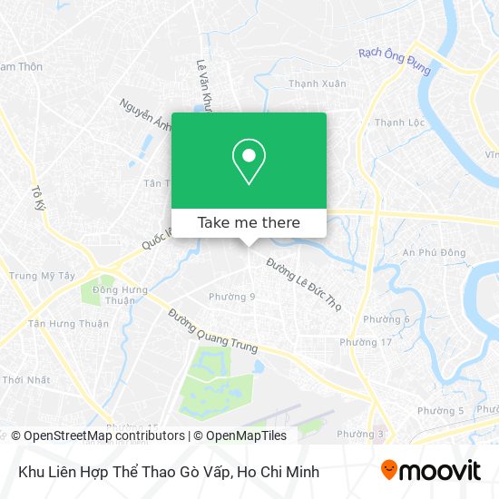 Khu Liên Hợp Thể Thao Gò Vấp map