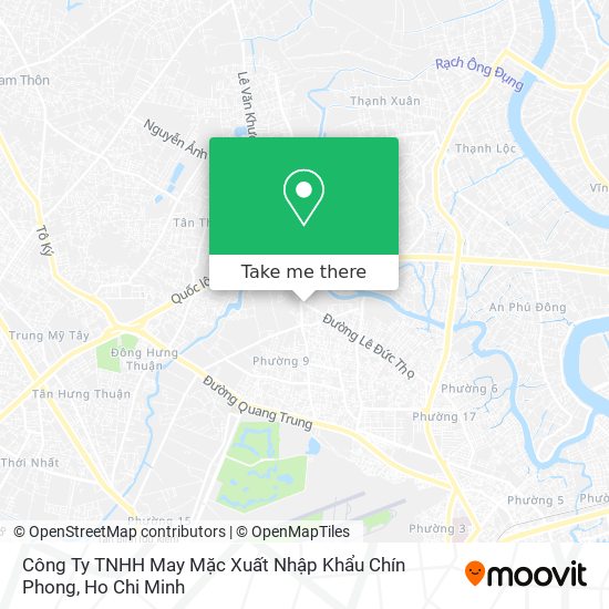 Công Ty TNHH May Mặc Xuất Nhập Khẩu Chín Phong map