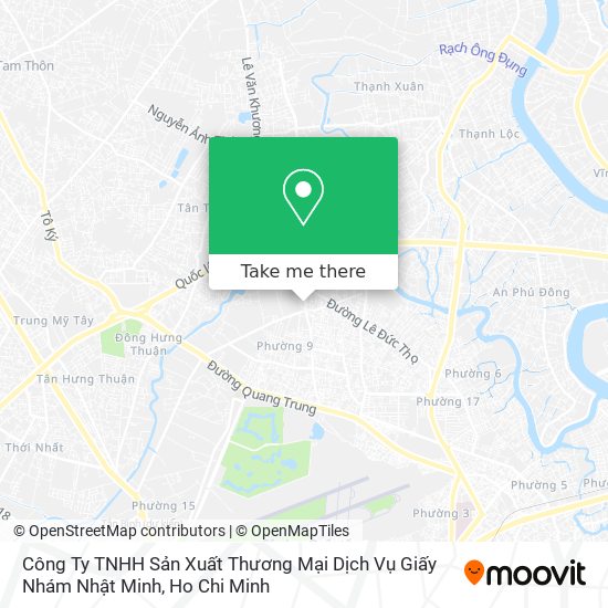 Công Ty TNHH Sản Xuất Thương Mại Dịch Vụ Giấy Nhám Nhật Minh map