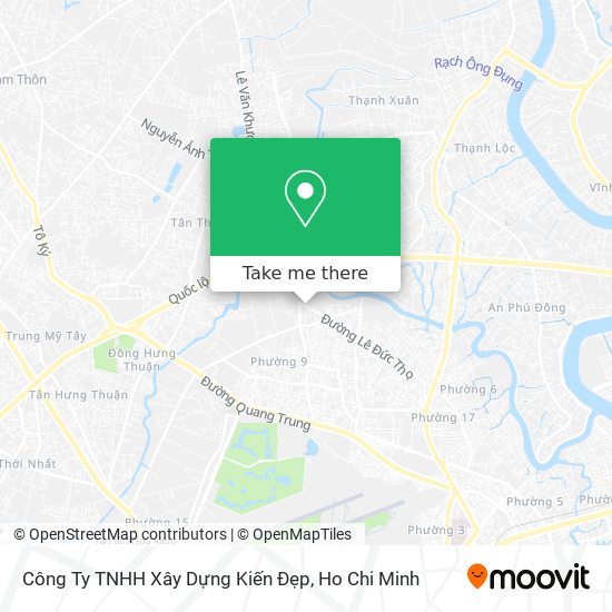 Công Ty TNHH Xây Dựng Kiến Đẹp map