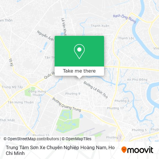 Trung Tâm Sơn Xe Chuyên Nghiệp Hoàng Nam map