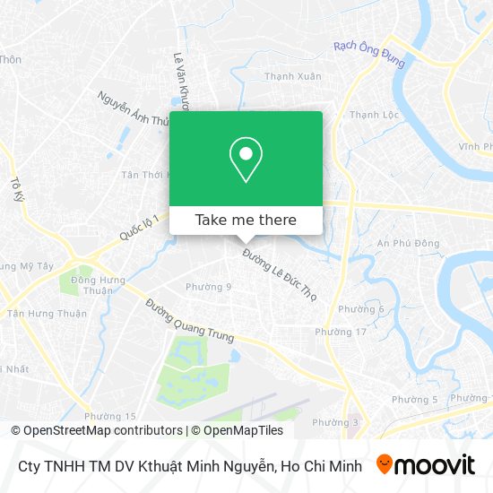 Cty TNHH TM DV Kthuật Minh Nguyễn map