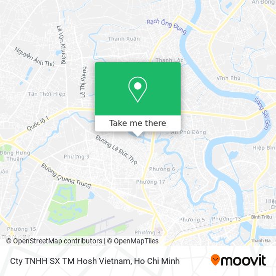 Cty TNHH SX TM Hosh Vietnam map