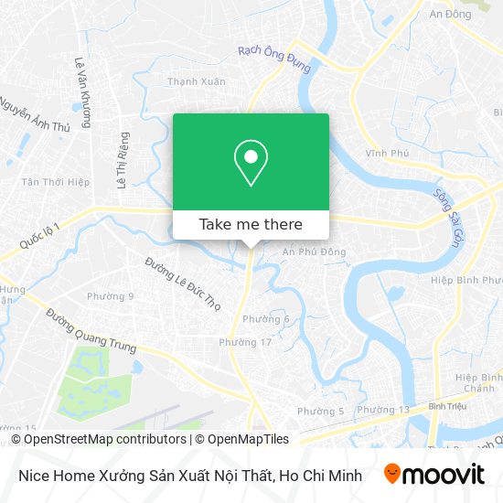 Nice Home Xưởng Sản Xuất Nội Thất map