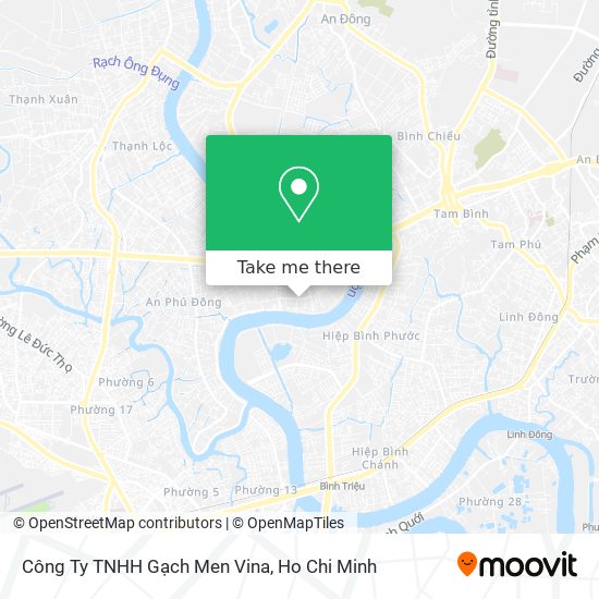 Công Ty TNHH Gạch Men Vina map