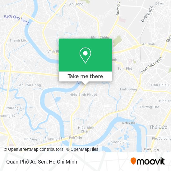 Quán Phở Ao Sen map