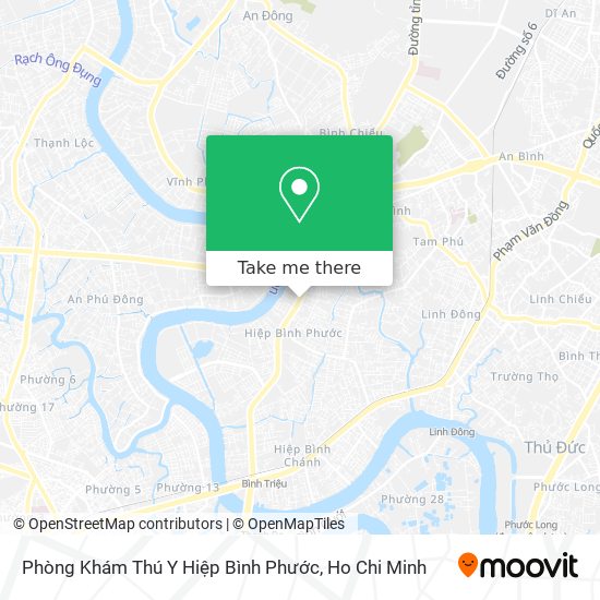 Phòng Khám Thú Y Hiệp Bình Phước map