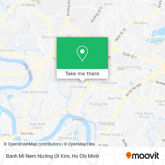 Bánh Mì Nem Nướng Út Kim map