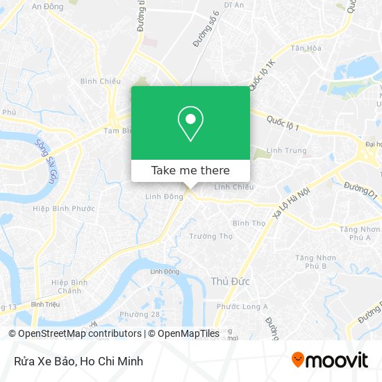 Rửa Xe Bảo map