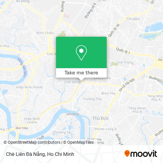 Chè Liên Đà Nẵng map