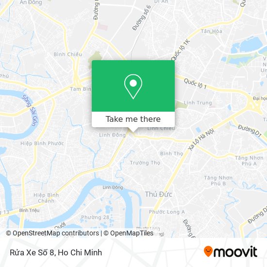 Rửa Xe Số 8 map