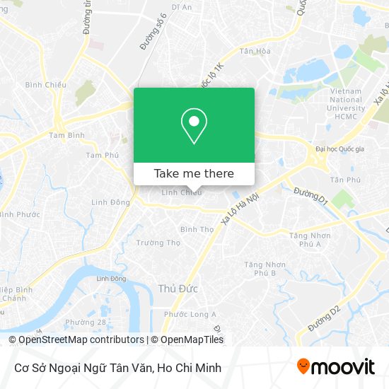 Cơ Sở Ngoại Ngữ Tân Văn map