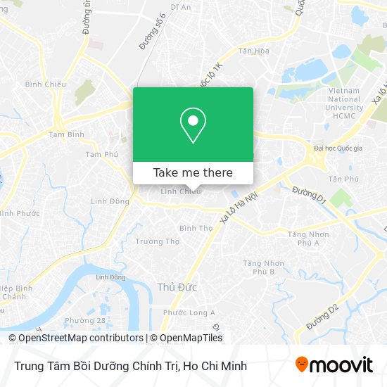 Trung Tâm Bồi Dưỡng Chính Trị map