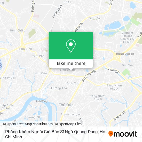 Phòng Khám Ngoài Giờ Bác Sĩ Ngô Quang Đảng map