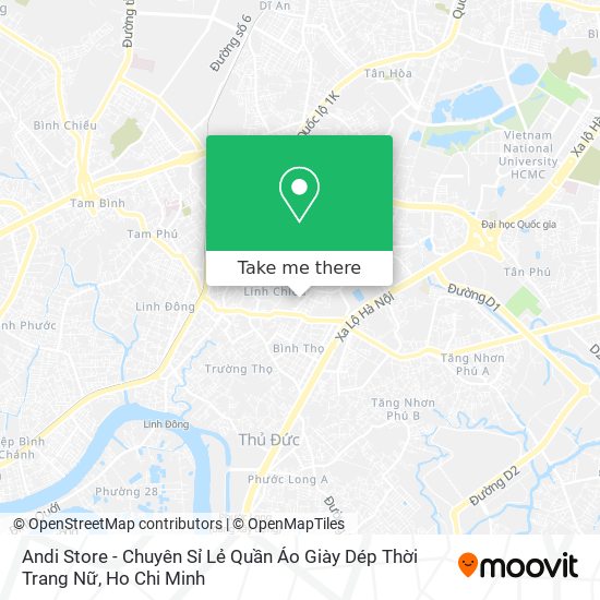 Andi Store - Chuyên Sỉ Lẻ Quần Áo Giày Dép Thời Trang Nữ map