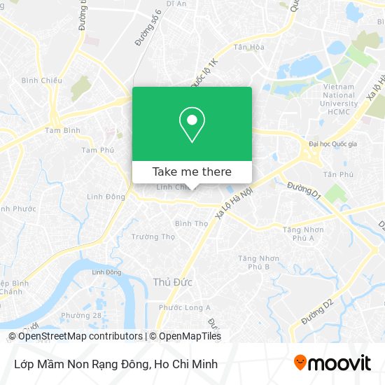 Lớp Mầm Non Rạng Đông map