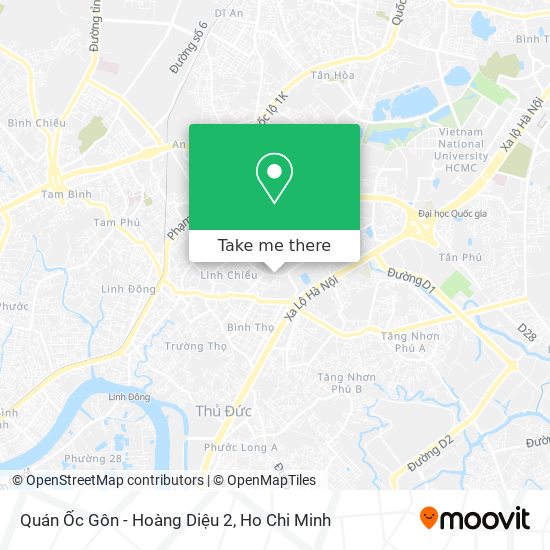 Quán Ốc Gôn - Hoàng Diệu 2 map