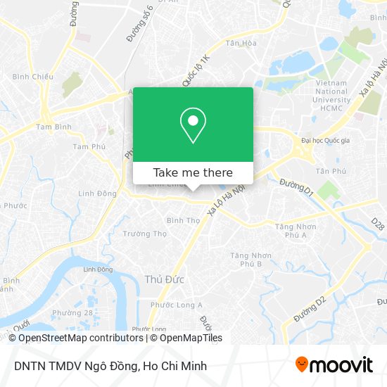 DNTN TMDV Ngô Đồng map
