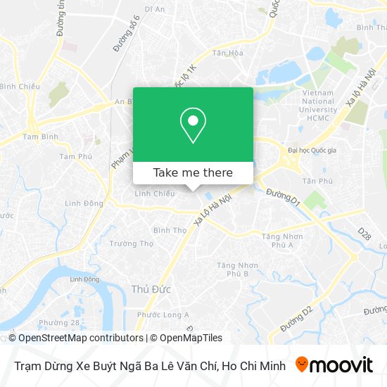 Trạm Dừng Xe Buýt Ngã Ba Lê Văn Chí map