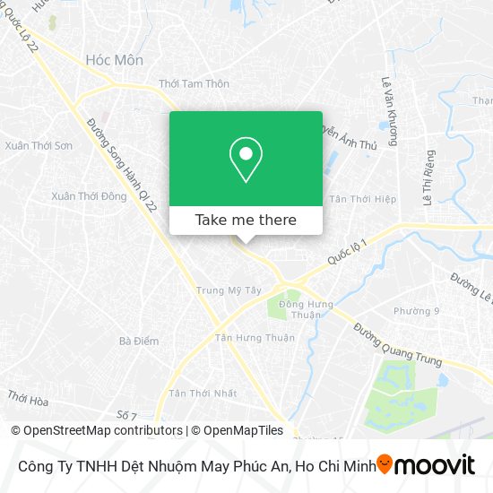 Công Ty TNHH Dệt Nhuộm May Phúc An map
