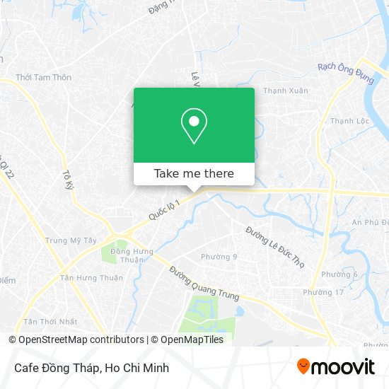 Cafe Đồng Tháp map