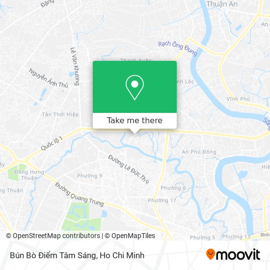 Bún Bò Điểm Tâm Sáng map