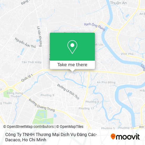 Công Ty TNHH Thương Mại Dịch Vụ Đăng Các-Dacaco map