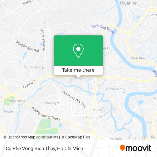 Cà Phê Võng Bích Thủy map