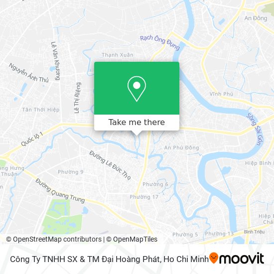 Công Ty TNHH SX & TM Đại Hoàng Phát map