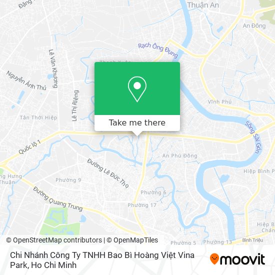 Chi Nhánh Công Ty TNHH Bao Bì Hoàng Việt Vina Park map