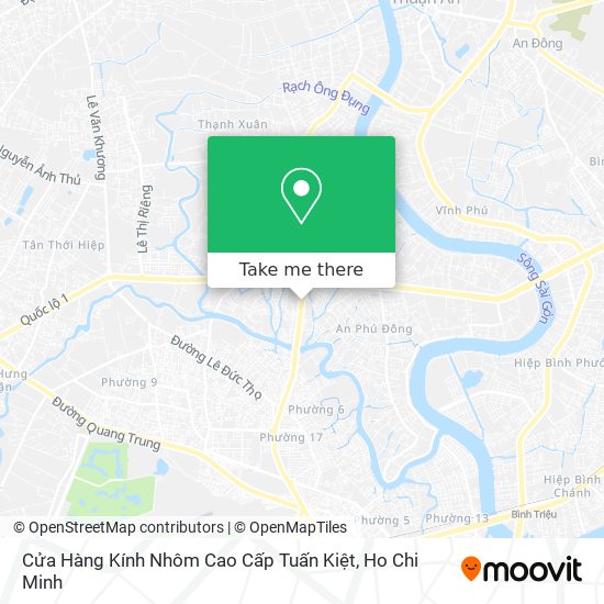 Cửa Hàng Kính Nhôm Cao Cấp Tuấn Kiệt map