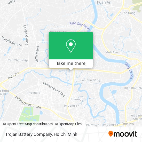 Trojan Battery Company map