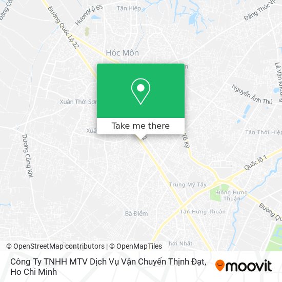 Công Ty TNHH MTV Dịch Vụ Vận Chuyển Thịnh Đạt map