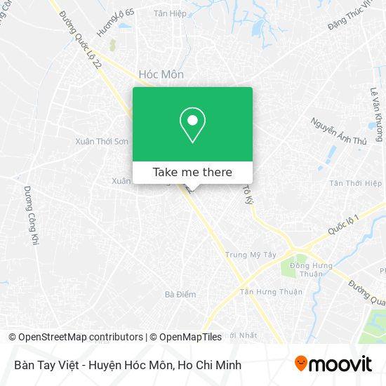 Bàn Tay Việt - Huyện Hóc Môn map