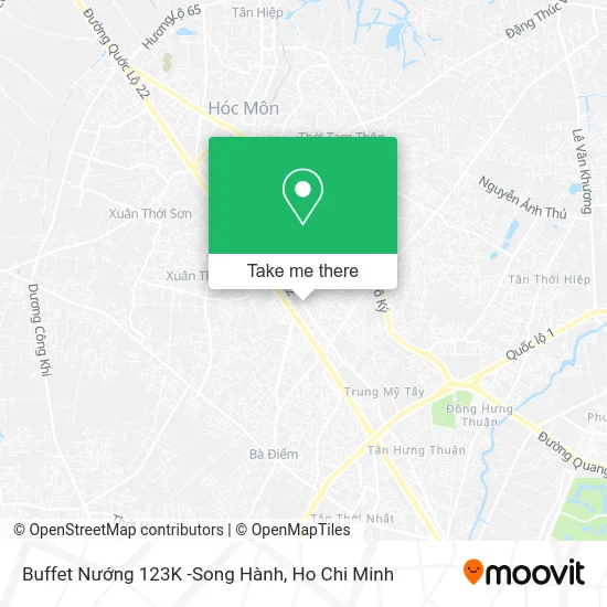 Buffet Nướng 123K -Song Hành map
