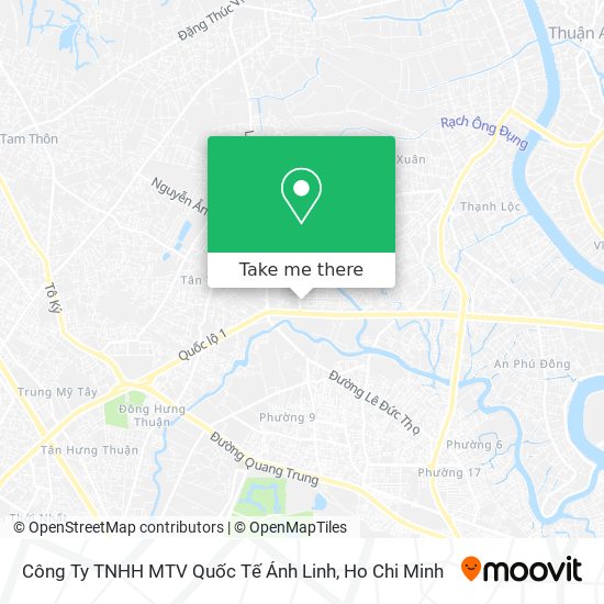 Công Ty TNHH MTV Quốc Tế Ánh Linh map