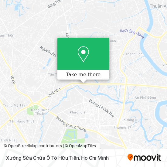 Xưởng Sửa Chữa Ô Tô Hữu Tiên map