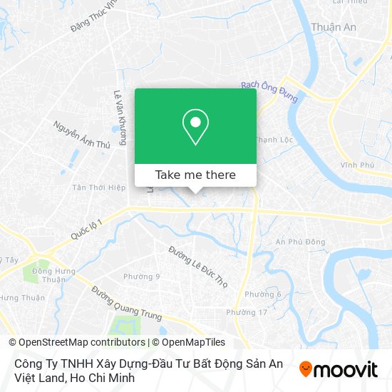 Công Ty TNHH Xây Dựng-Đầu Tư Bất Động Sản An Việt Land map