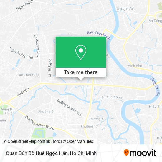 Quán Bún Bò Huế Ngọc Hân map